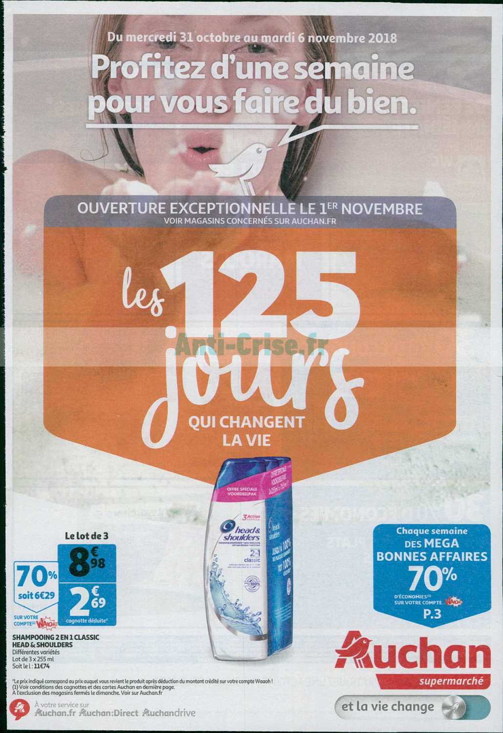 Anti Crise Fr Catalogue Auchan Supermarch Du Octobre Au