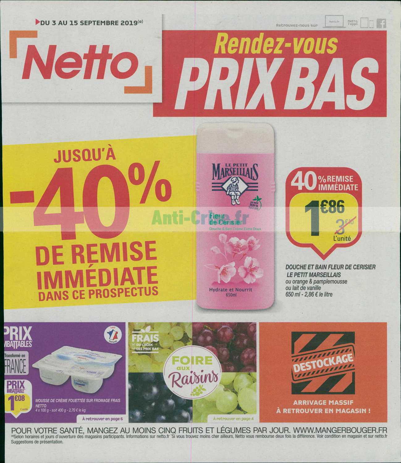 Anti Crise Fr Catalogue Netto Du Au Septembre Netto Le