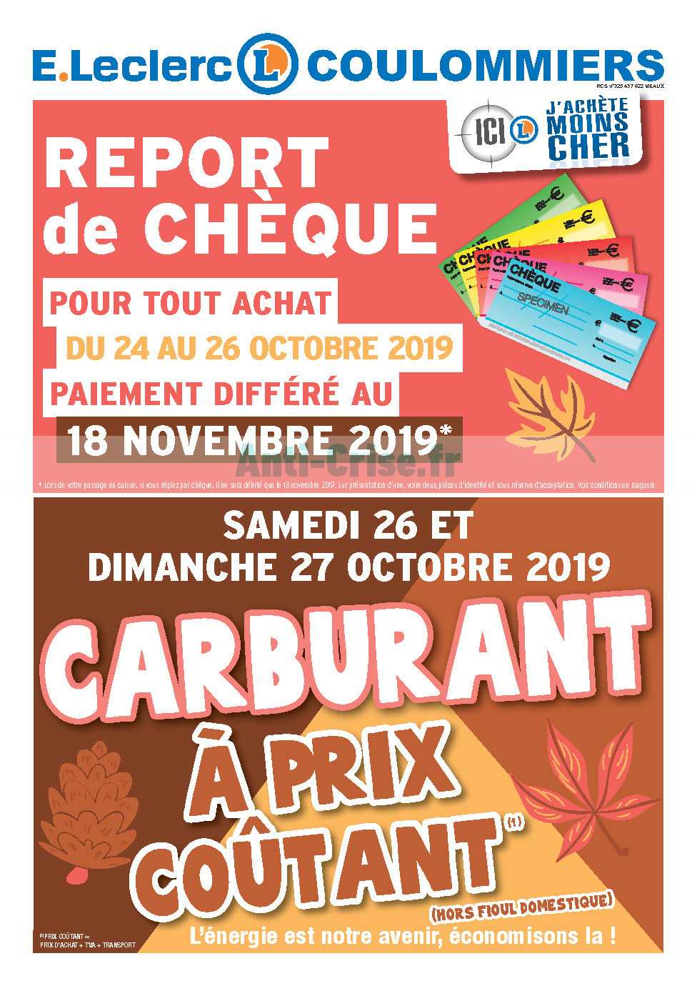 Anti Crise Fr Catalogue Leclerc Local Du 24 Au 26 Octobre 2019