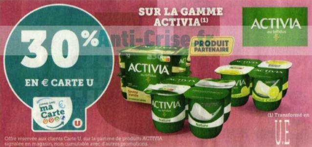 Anti Crise Fr Gamme Activia Chez Magasins U Gamme