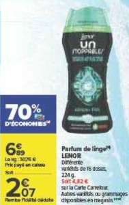 Anti Crise Fr Parfum De Linge Lenor Chez Carrefour Market 23 08 04