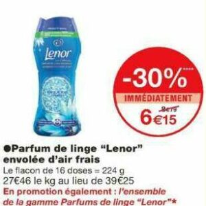 Anti Crise Fr Parfum De Linge Lenor Chez Monoprix