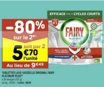 Anti Crise Fr Capsules Lave Vaisselle Fairy Chez Leader Price