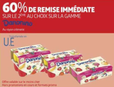 Anti crise fr Gamme Danonino chez Auchan Supermarché 21 03 26 03