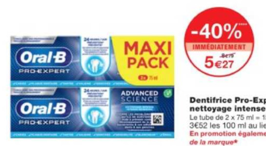 Anti Crise Fr Dentifrice Pro Expert Advanced Science Nettoyage