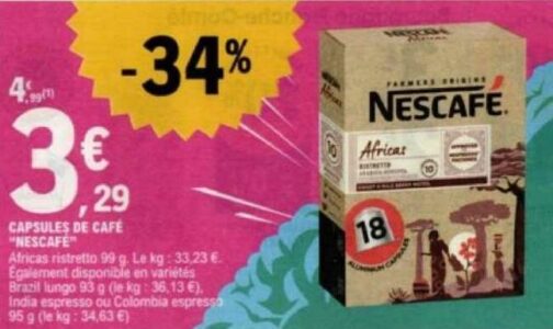 Anti Crise Fr Capsules De Caf Farmers Origins Nescafe Chez Leclerc