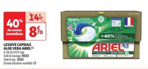 Anti Crise Fr Lessive ARIEL Pods Chez Auchan 06 02 12 02 Lessive