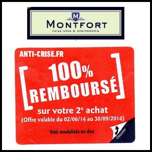 Anti-crise.fr | Offre De Remboursement Montfort : 2ème Achat 100 % ...