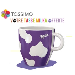 Tassimo: Tasse Milka offerte pour 5 Paquets de
