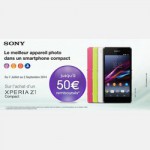 Offre de Remboursement (ODR) Sony : Jusqu'à 50 € pour l’achat d’un Sony Xperia™ Z1 Compact - anti-crise.fr