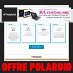 odr - offre de remboursement pack tablette clavier polaroid