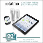 offre de Remboursement (ODR) Netatmo : 20 € sur Station Météo pour Smartphone - anti-crise.fr