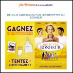 Instants Gagnants Confidentielles : De jolis cadeaux du film Les Recettes du bonheur - anti-crise.fr