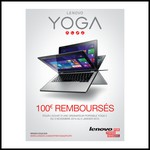 Offre de Remboursement (ODR) Lenovo : 100 € Remboursés sur Ordinateur Portable Yoga 2 - anti-crise.fr