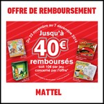 Offre de Remboursement (ODR) Mattel : Jusqu'à 40 € sur les Jeux - anti-crise.fr