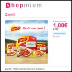 Offre de Remboursement (ODR) Shopmium : Plats cuisinés italiens et exotiques Zapetti à 1 € - anti-crise.fr