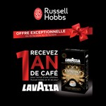 Bon Plan Russell Hobbs : 1 an de café Lavazza pour l'achat d'une Cafetière - anti-crise.fr