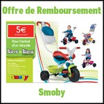 Offre de Remboursement (ODR) Smoby : 5€ sur Tricycle - anti-crise.fr
