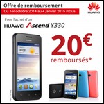 Offre de Remboursement (ODR) Huawei : 20 € sur Ascend Y330 - anti-crise.fr