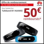 Offre de Remboursement (ODR) Huawei : 50 € sur Talkband B1 - anti-crise.fr