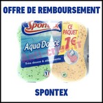 Offre de Remboursement (ODR) Spontex : 2 Eponges Aquadouce pour 1 € - anti-crise.fr