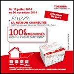 Offre de Remboursement (ODR) Toshiba : 100 € sur Pack Pluzzy - anti-crise.fr