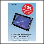 Offre de Remboursement (ODR) Sony : 50 € sur Tablette Xperia Z2 - anti-crise.fr