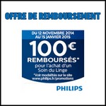 Offre de Remboursement (ODR) Philips : 100 € sur un Combiné Soin du Linge - anti-crise.fr