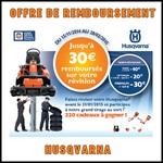 Offre de Remboursement (ODR) Husqvarna : Jusqu'à 30 € sur votre Révision - anti-crise.fr