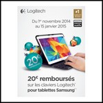 Offre de Remboursement (ODR) Logitech : 20 € sur Claviers pour Tablettes Samsung - anti-crise.fr