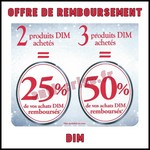 Offre de Remboursement (ODR) Dim : Jusqu'à 50 % sur une sélection de produits - anti-crise.fr