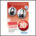 Offre de Remboursement (ODR) Philips : 20 % sur Casques Bluetooth - anti-crise.fr