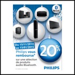 Offre de Remboursement (ODR) Philips : 20 % sur une sélection de produits audio Bluetooth - anti-crise.fr