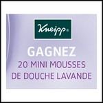 Tirage au Sort Kneipp : Mini Mousse de douche à la lavande à Gagner - anti-crise.fr
