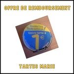 Offre de Remboursement (ODR) Marie : Votre Tarte à 1 € - anti-crise.fr