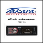 Offre de Remboursement (ODR) Takara / Cdiscount : 10 € sur Autoradio numérique RDU1705 - anti-crise.fr