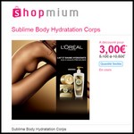 Offre de Remboursement (ODR) Shopmium : Sublime Body Hydratation Corps L'Oréal Paris à 3 € - anti-crise.fr