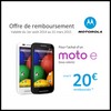 Offre de Remboursement (ODR) Motorola : Jusqu’à 20 € Remboursés pour l’achat d’un Moto e - anti-crise.fr