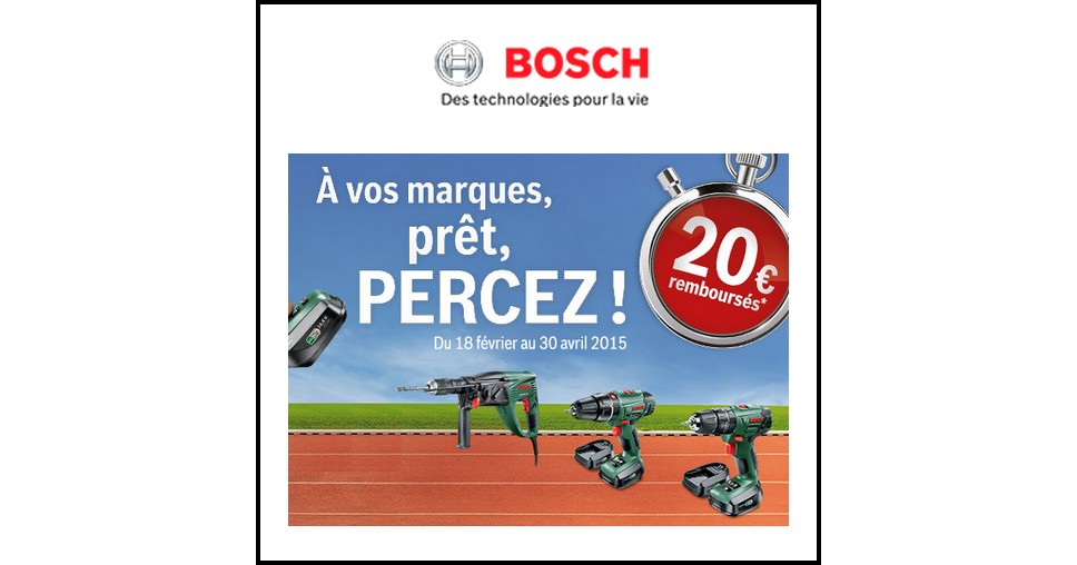 Exclusif: Gagnez 20, 50 ou 100€ avec les outils Bosch !