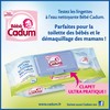 Tests de Produits : Lingettes à l'eau nettoyante de Cadum - anti-crise.fr