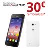 Offre de Remboursement (ODR) Huawei : 30 € sur Smartphone Ascend Y550 - anti-crise.fr