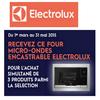 Bon Plan Electrolux : Four micro-ondes encastrable Offert - anti-crise.fr