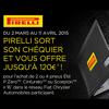 Offre de Remboursement (ODR) Pirelli : 120 € sur Pneus P Zero™, Cinturato™ ou Scorpion™ - anti-crise.fr