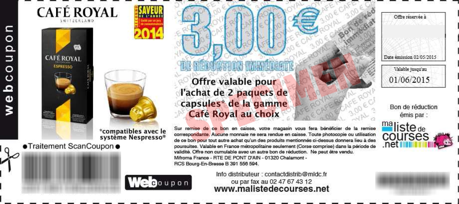 Bon Plan 2 Paquets De Capsules Cafe Royal Gratuits Chez Carrefour Lilles Catalogues Promos Bons Plans Economisez Anti Crise Fr