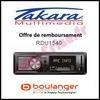 Offre de Remboursement Takara / Boulanger : 10 € sur Autoradio MP3 RDU1540V2 - anti-crise.fr
