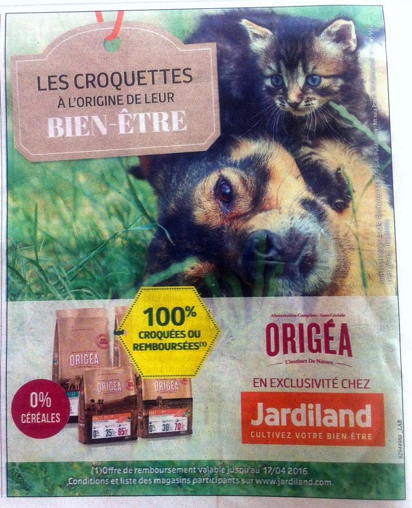 Croquettes Chat Chien Origea Chez Jardiland 100 Rembourse En 1 Bon 17 04