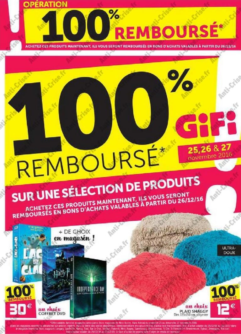 Gifi 100 Rembourse 2022null