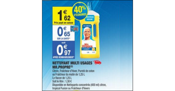 Mr. Propre nettoyant liquide multi-usages 1,25L