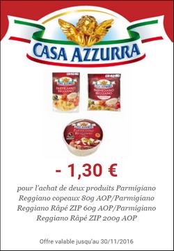 CASA AZZURRA Parmesan râpé AOP 200g pas cher 