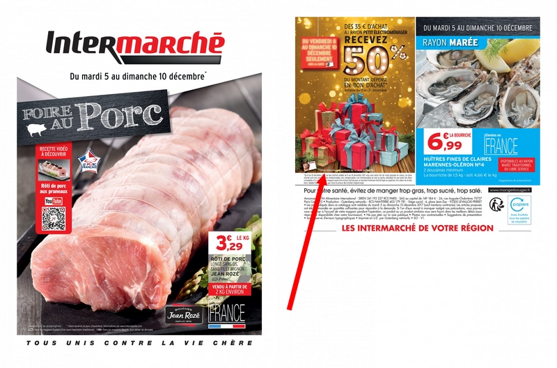 Intermarché 50 en bon d'achat sur le petit électroménager du 8 au 10/12